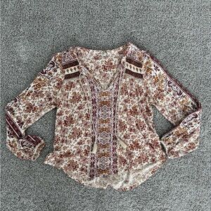 Lucky Brand Peasant Blouse